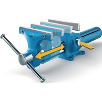 Heuer Parallelschraubstock HEUER Compact Backenbreite 120 mm Spannweite 130 mm Stahl