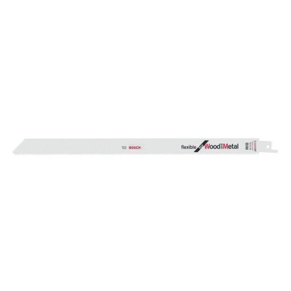 Bosch Säbelsägeblatt S 1222 VF Länge 300 mm Breite 19 mm Zahnteilung TPI 10-14 1,8-2,6 mm varioverzahnt 5 Stück / Karte
