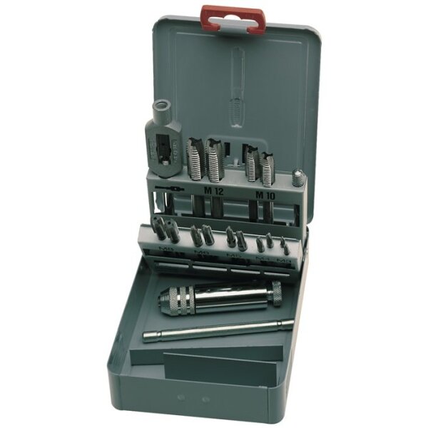 Exact Gewindebohrersatz DIN 352 M3-M12 16 teilig HSS Metallkassette