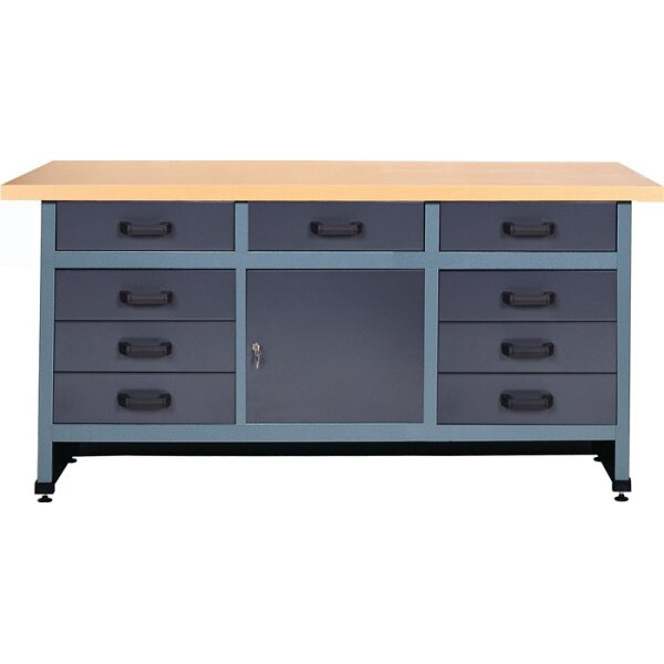 Werkbank B1700xT600xH840mm 9 Schubl.