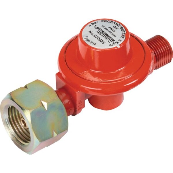 Rothenberger industrial Propandruckregler 4 bar G 3/8″ LH ohne Schlauchbruchsicherung