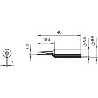 Ersa Lötspitze Serie 832 meißelförmig Breite 3,2 mm 0832 ED/SB