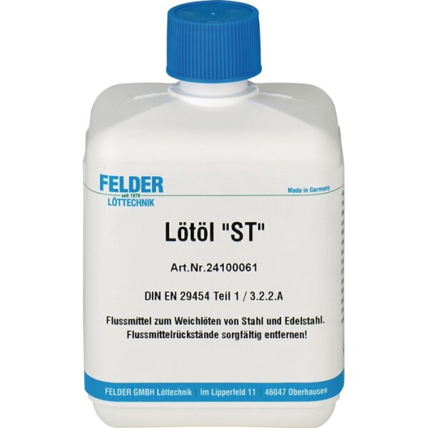 Lötöl ST 500 ml Flasche DIN/EN29454-1 FELDER
