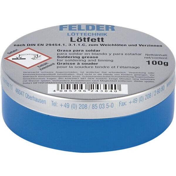Lötfett 100g z.Weichlöten FELDER