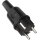Kalthoff Schutzkontaktstecker 10-/16~ A 250 V schwarz IP44 Vollgummi