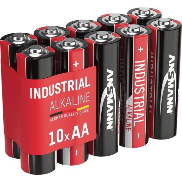Ansmann Batterie Industrial 1,5 V AA Mignon 2700 mAh LR6 4006 10 Stück / Pack
