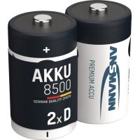 Ansmann Akkuzelle maxE 1,2 V 8500 mAh R20-D-Mono HR20 2...