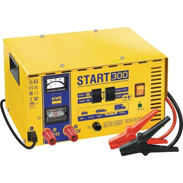 Gys Batterieladegerät START 300 12 / 24 V Boost 12V: 10-23 / 24V: 8-17 A