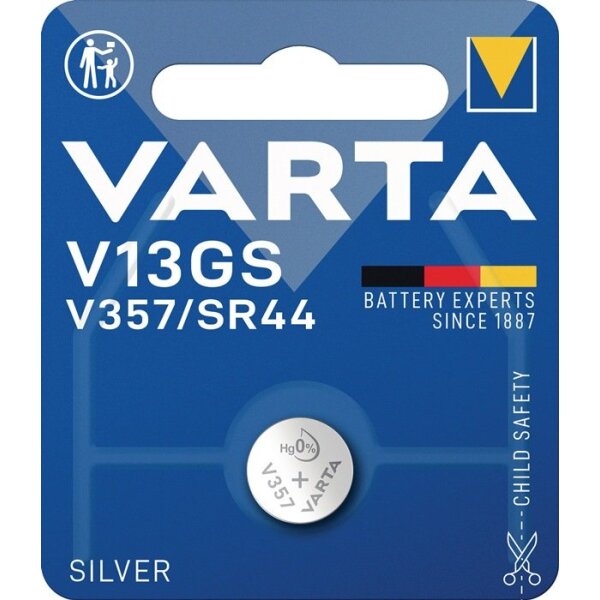 Varta Knopfzelle Electronics 1,55 V 125 mAh SR44 11,6 x 5,4 mm