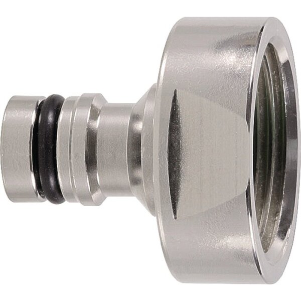 Geka Hahnstecker GEKA plus Messing vernickelt Innengewinde G 1 ″ SB