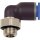 Riegler L-Steckverschraubung Blaue Serie Außengewinde G 3/8 ″ SW 20 mm mit O-Ring, drehbar zylindrisch 10 mm