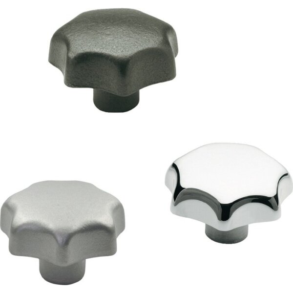 Ganter Sterngriff DIN 6336 mit Gewindebuchse Kunststoff d1 32 mm d2 M 6 mm