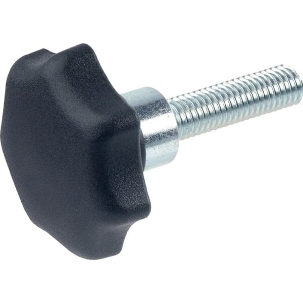 Ganter Sterngriff GN 6336.4 Sterngriffschraube Kunststoff d1 63 mm d2 M 12 mm l50 mm