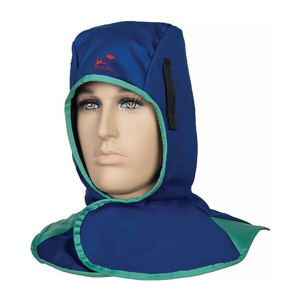 Weldas Schweißerhaube mit Klettverschluss blau EN ISO 11611:2015 Kl. 1/A1+A2