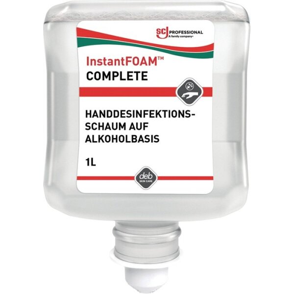 Sc johnson professional Schaum-Handdesinfektionsmittel InstantFOAM® Complete 1 l EN1500, EN1650, EN14476, EN14348 Kartusche