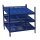 Regalelement LOGS 20 H520xB540xT390mm blau RAL 5022 m.Rasterstanzung 3 Fbd.LOGS