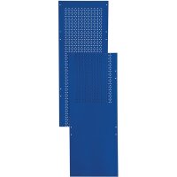 Lochblechseitenwand LOGS 80 H2000xB390mm blau RAL 5022 LOGS