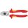Knipex Kabelschere Länge 165 mm Kopf verchromt VDE mit Befestigungsöse Mehrkomponenten-Hüllen Form 1