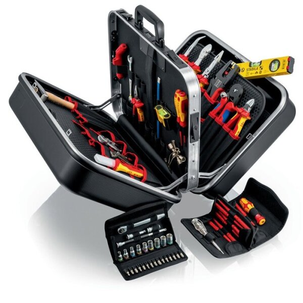Knipex Werkzeugsortiment BIG Twin Elektro 63-teilig im Hartschalenkoffer für Elektriker