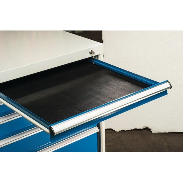 Klw-lutz betriebseinrichtungen Schubladengummieinlage schwarz für Schrankbreite 572 mm für Schubladen H 50 - 175 mm