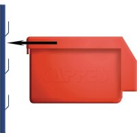 Rasterplan Sichtlagerkasten L290xB140xH130mm PE rot