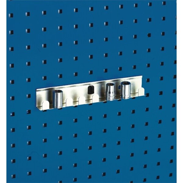 Bott Steckschlüsselhalter Breite 270 mm 8 Aufnahmen für 1/2 Zoll-Einsätze passend für Lochplatten