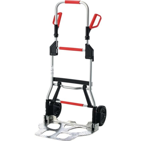 Ruxxac Transportkarren klappbar Stahlrohr Aluminium Höhe 1250 mm Schaufellänge 420 mm Schaufelbreite 595 mm Tragfähigkeit 250 kg