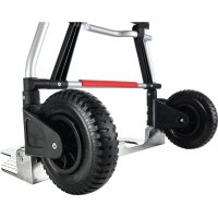 Ruxxac Transportkarren klappbar Stahlrohr Aluminium Höhe 1250 mm Schaufellänge 420 mm Schaufelbreite 595 mm Tragfähigkeit 250 kg