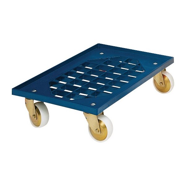 Kistenroller Trgf.250kg Polymer-Bereifung L605xB405mm ABS-Ku.blau