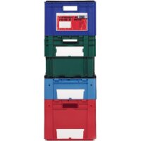 La-ka-pe Drehstapelbehälter PP rot L600xB400xH320mm