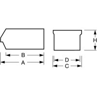 La-ka-pe Sichtlagerkasten LK L500/450xB300xH230mm PS rot