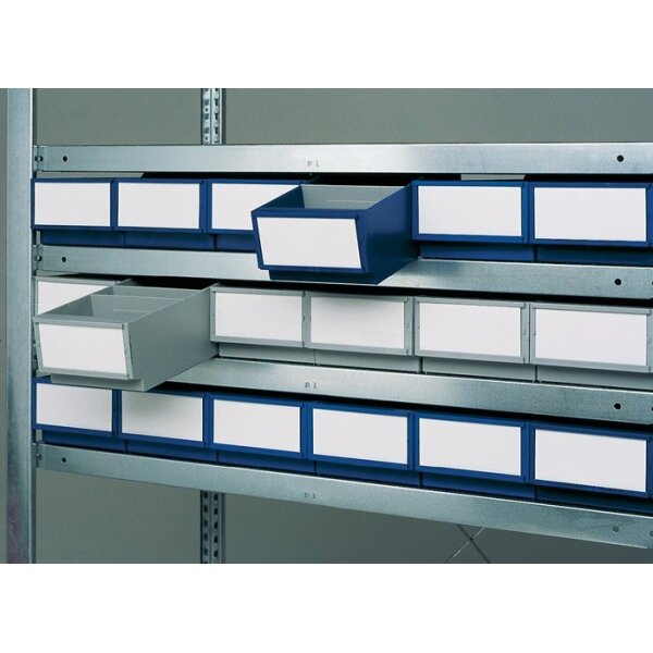 La-ka-pe Etikett weiß für Regalkästen B. 160 mm 25St./Btl.