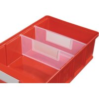 La-ka-pe Trennwand für Regalkasten B. 93 mm PP...