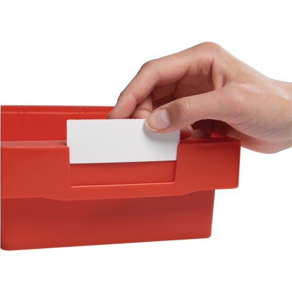 La-ka-pe Etikett weiß für Regalkästen B.93 mm