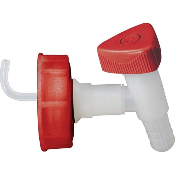 Hünersdorff Auslaufhahn HD-PE 19 mm Verschraubung DIN 60/61