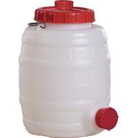 Graf Fass 10 l PE weiß 1 Tragebügel...