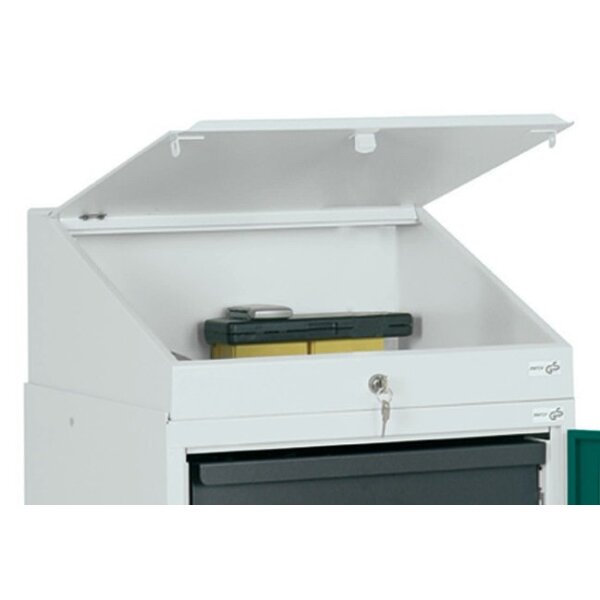 Stumpf Pultaufsatz H272/91xB500xT500mm lichtgrau, RAL 7035