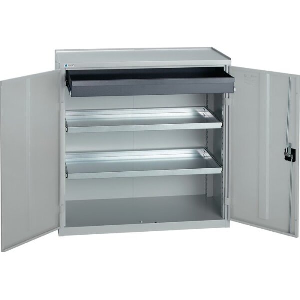 Stumpf Werkzeug-/Beistellschrank H1000xB1000xT500 mm 1Schubl.,2Bd. lichtgrau/lichtgrau