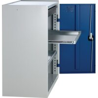 Stumpf Werkzeug-/Beistellschrank H1000xB1000xT500 mm 1Schubl.,2Bd. lichtgrau/enzianblau
