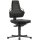 Bimos Arbeitsdrehstuhl Nexxit Bodengleiter Grifffarbe grau Integralschaum schwarz 450-600 mm