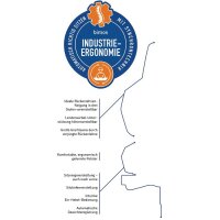 Bimos Arbeitsdrehstuhl Nexxit Rollen Kunstlederpolster schwarz Grifffarbe grau 450-600 mm