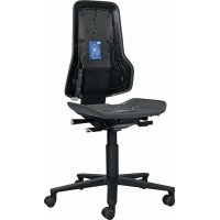 Bimos Arbeitsdrehstuhl Neon Rollen Permanentkontakt grau...