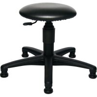 Topstar Drehhocker mit Bodengleitern Kunstlederpolster...
