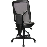 Topstar Arbeitsdrehstuhl TEC 80 Rollen Polyurethanschaum schwarz 410-540 mm