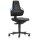 Bimos Arbeitsdrehstuhl Nexxit Rollen Grifffarbe blau Integralschaum schwarz 450-600 mm
