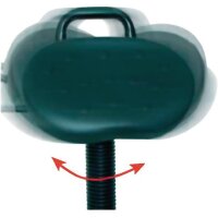 Lotz Stehhilfe Integralschaum Sitzhöhenverstellung 645-825 mm Stahlrohr schwarz