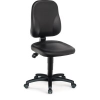 Bimos Arbeitsdrehstuhl Rollen Kunstlederpolster schwarz...