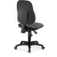 Bimos Arbeitsdrehstuhl Rollen Kunstlederpolster schwarz 450-620 mm