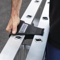 Munk Stufenstehleiter 3 Stufen Aluminium Gesamthöhe 1340 mm mit ergo-pad-Griffzone