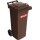 Sulo Müllgroßbehälter 80 l HDPE braun fahrbar, nach EN 840